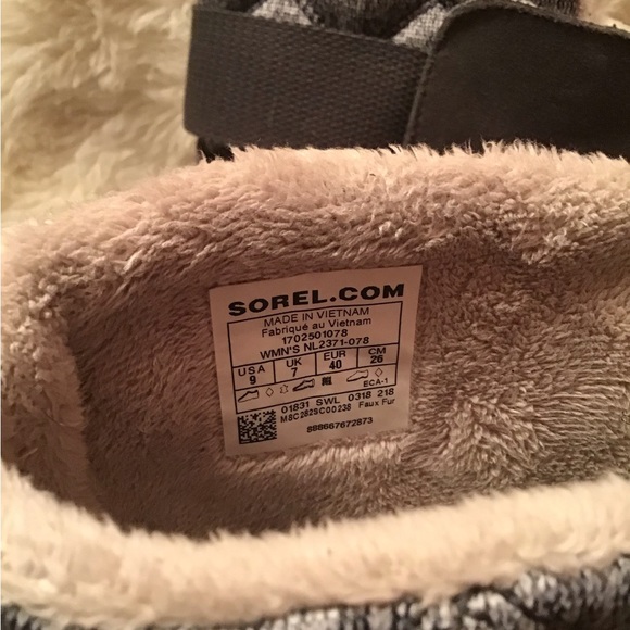 Sorel gray waterproof womens leather boots size 9 - Picture 5 of 6
